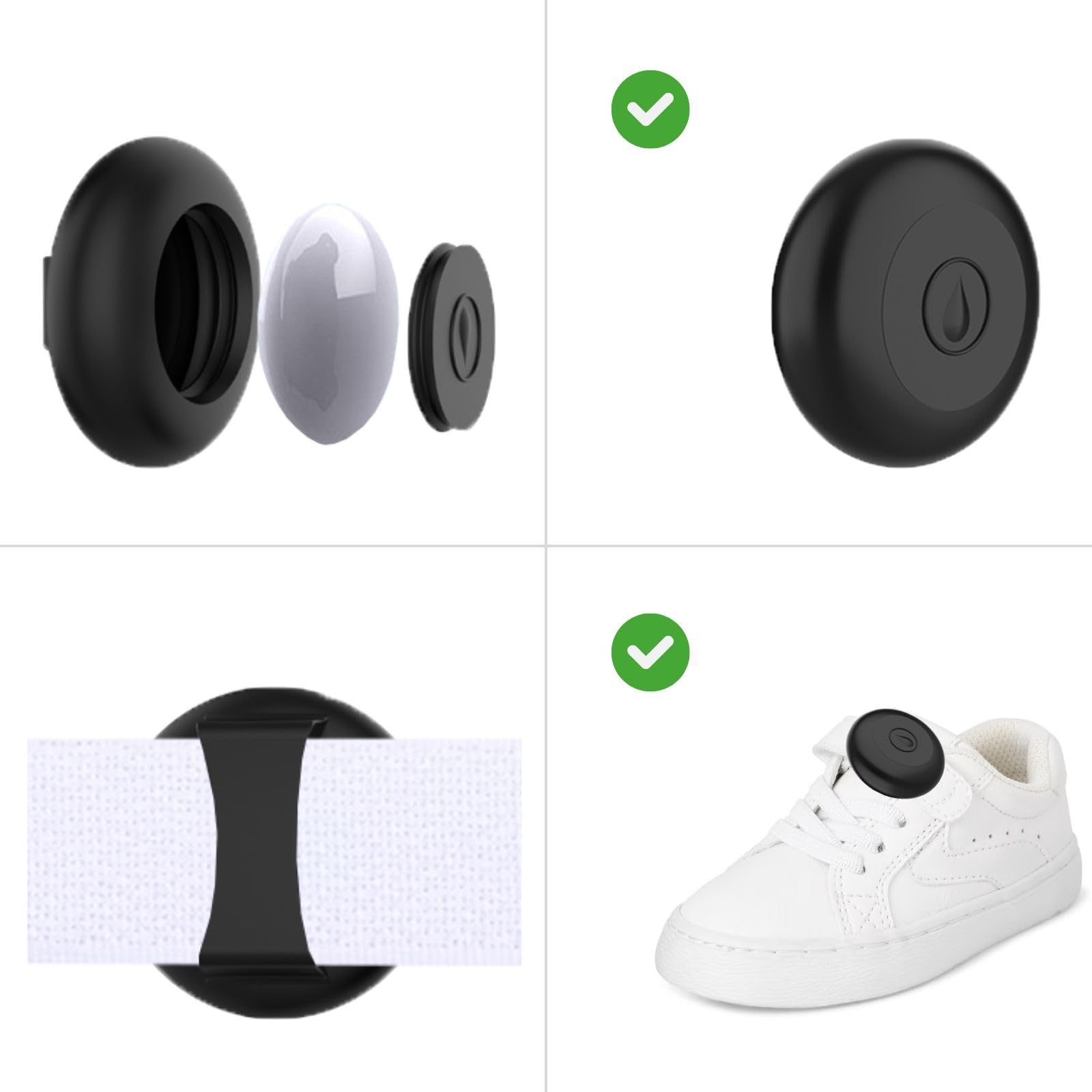 Amazon.com: 4-Pack AirTag Holder for Kids Shoe, Waterproof